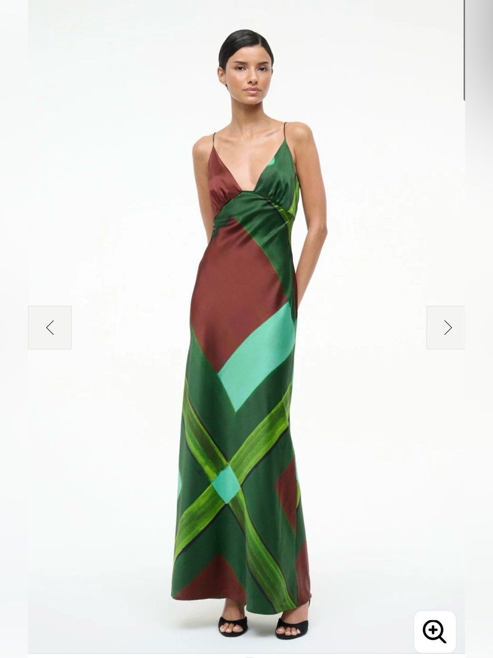 NWT Staud Hank Dress in Emerald Prism